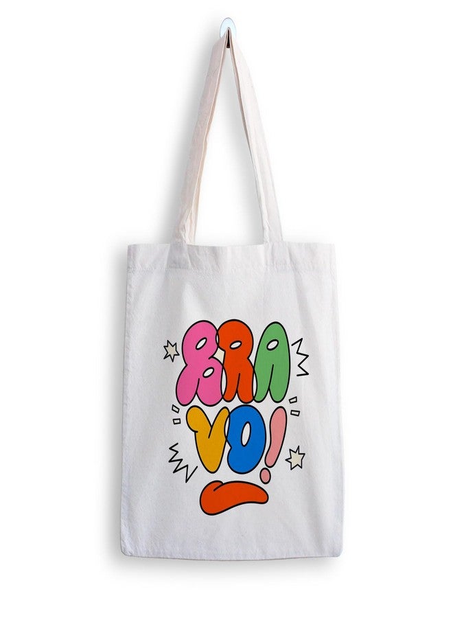 ARTBUG Tote Bag for Women with zip, Aesthetic Canvas tote bag for college girls, office, stylish and reusable - Bra Vo - D No - 178 - Image 1