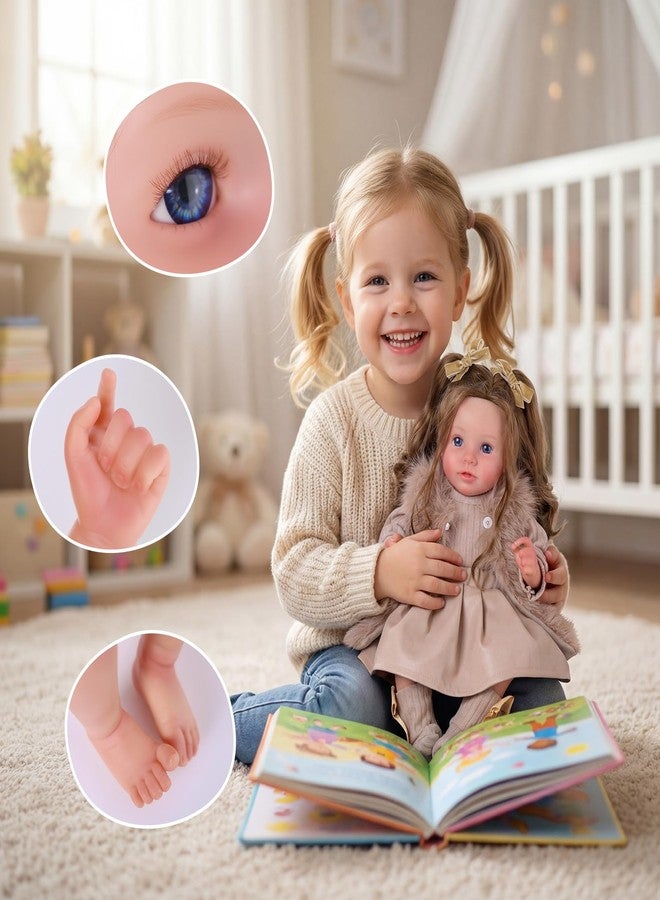 BABESIDE Lifelike Reborn Baby Dolls, 20 Inch Realistic Real Life Baby Poseable Doll for Girl Soft Vinyl and Cloth Body Baby Dolls with Clothes and Toy Gift for Kids Age 3+ - Image 4