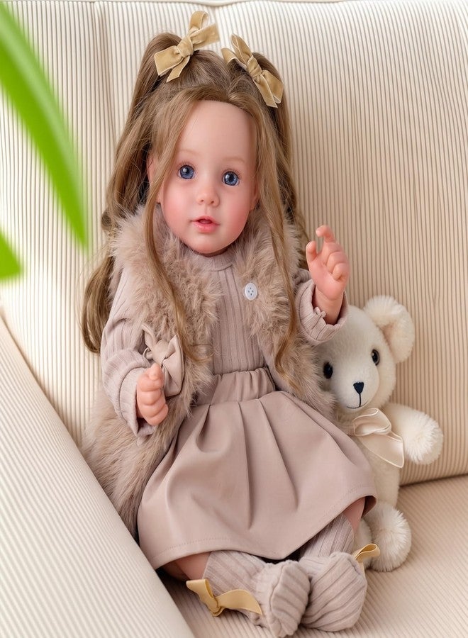 BABESIDE Lifelike Reborn Baby Dolls, 20 Inch Realistic Real Life Baby Poseable Doll for Girl Soft Vinyl and Cloth Body Baby Dolls with Clothes and Toy Gift for Kids Age 3+ - Image 1