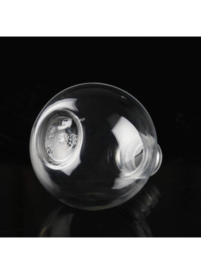 klarako Transparent Bulb Shaped Bottle, 25pcs 150ml Light Bulb Bottles Clear Round Bulb Bottle Candy Jar Fillable Multipurpose Round Bulb Container with Screw Cap - Image 4