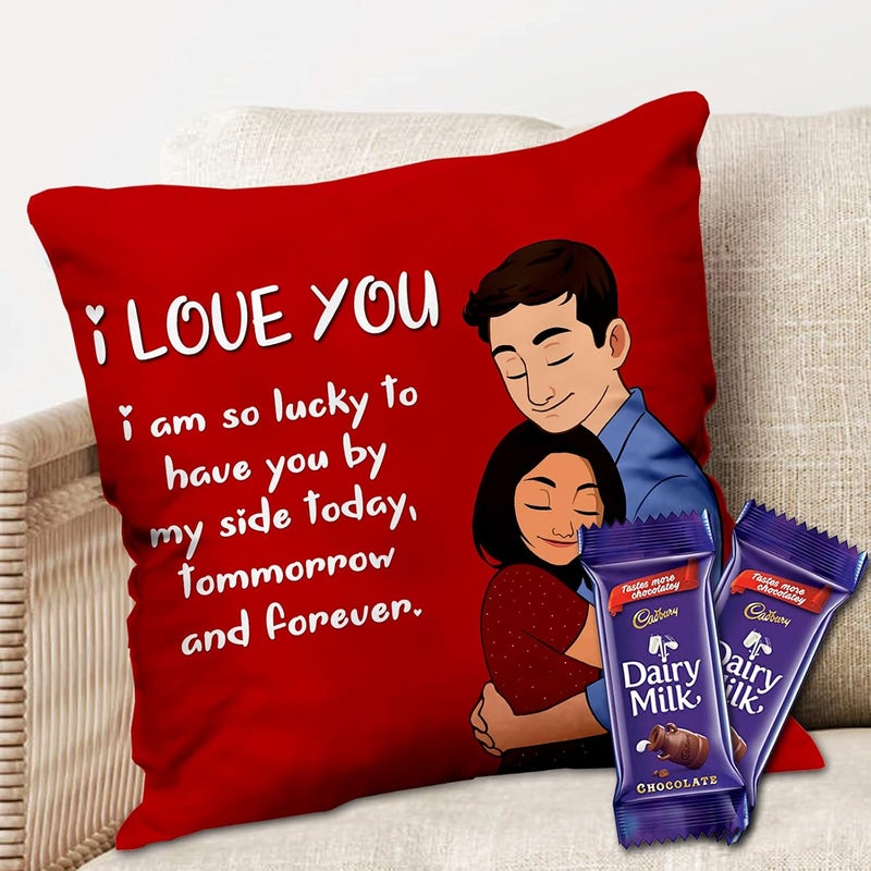 Midiron Midiron Romantic Gift for Wife Husband Girlfriend Boyfriend Someone Special On Birthday Anniversary Valentine and Special Occasion Dairy Milk Gift Pack IZ21DairyMilk2CU16STLove83 - Image 1