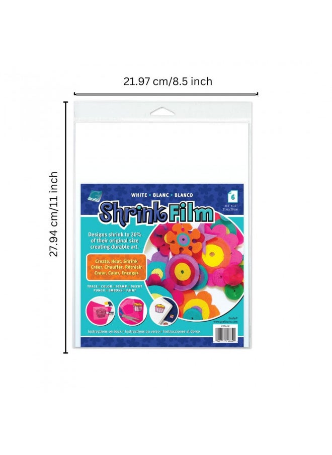 Grafix Graphix Shrink Film, White, 8.5x11, 6ct  - Image 2