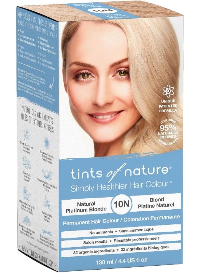 Tints of Nature 10N Natural Platinum Blonde Permanent Hair Dye, Nourishes Hair and Covers Greys, Ammonia-Free, 4.4 fl oz - Image 2