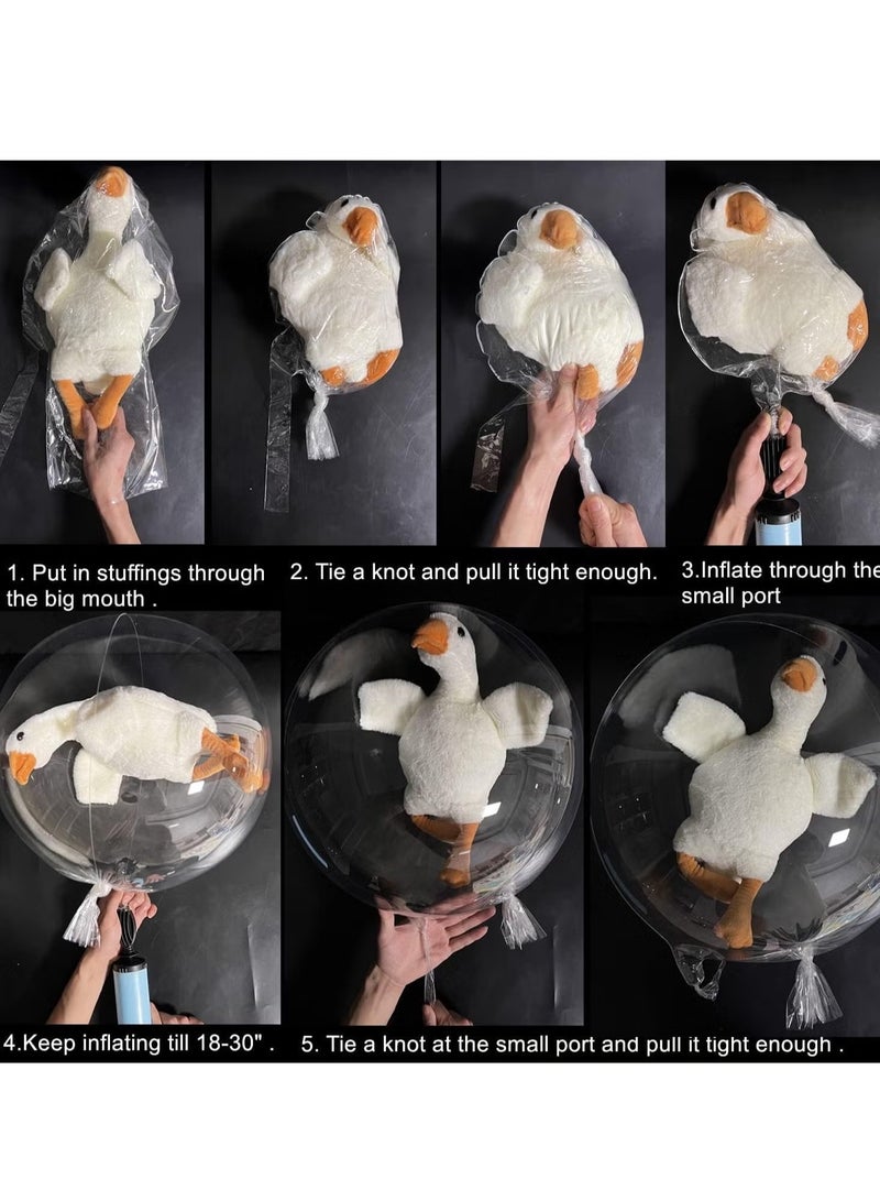 20 قطعة البالونات بوبو ، بالون الفقاعة الشفافة بوبو للبالون للحشو ، البالونات باتي بوبو نظيفة بوبو لعيد عيد ميلاد عيد ميلاد عيد ميلاد (24 بوصة) - Image 4