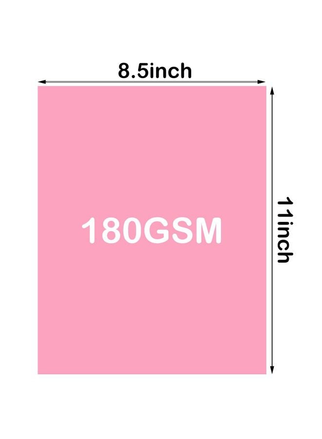 FLIPPED Cardstock 8.5 x 11,Cardstock Paper 65lb/180gsm, Card Stock for Printer,Cover Card stock Paper for Printer,Drawing,Gift tags,Invitations, Christmas Card Making (Pink, 40 Sheets) - Image 4