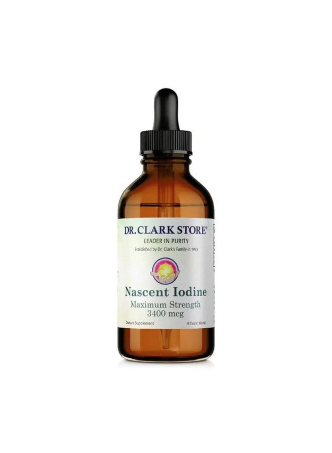Dr Clark Store Dr. Clark Store White Iodine (Nascent Iodine) - 4 Fl Oz, Supports Thyroid Health & Immune System - Image 1