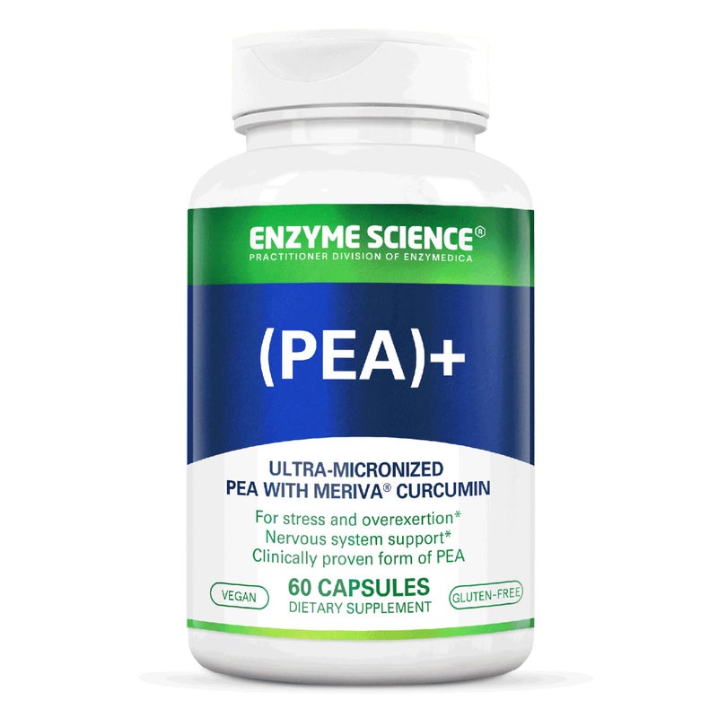 Pea Turmeric Curcumin Supplement for Physiological Support Helps Support Nervous Immune Muscular Systems 60 Capsules