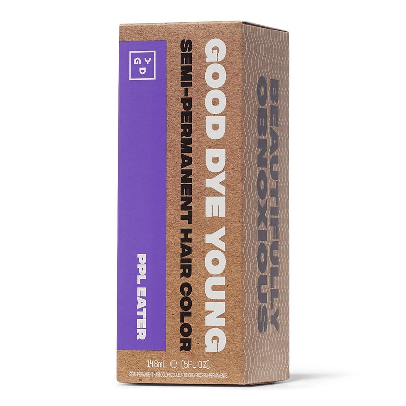 Good Dye Young Semi-Permanent Hair Color, Vegan and Cruelty-Free Purple Hair Dye, Last up to 24 Washes, Non-Damaging Conditioning Hair Color (5FL OZ, PPL Eater) - Image 1