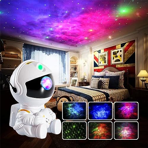 Desidiya Star Projector Galaxy Projector Remote Control-360° Adjustable Timer Kids Sitted Astronaut Nebula Night Light,Gaming Room,Home & Party Corded Electric - Polycarbonate,Led,Multicolor - Image 1