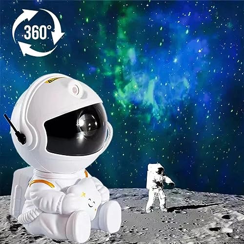Desidiya Star Projector Galaxy Projector Remote Control-360° Adjustable Timer Kids Sitted Astronaut Nebula Night Light,Gaming Room,Home & Party Corded Electric - Polycarbonate,Led,Multicolor - Image 3