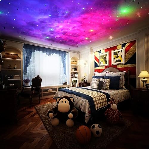 Desidiya Star Projector Galaxy Projector Remote Control-360° Adjustable Timer Kids Sitted Astronaut Nebula Night Light,Gaming Room,Home & Party Corded Electric - Polycarbonate,Led,Multicolor - Image 4