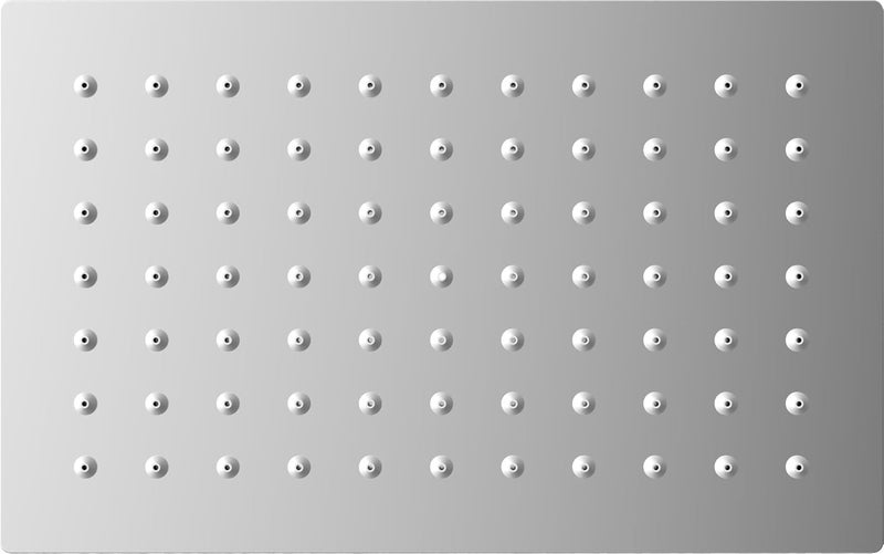 AURIGA Overhead Rain Shower | 200mm X 125mm Rectangle Shape | Single Flow | Easy Clean Silicon Nozzles | Stainless Steel 304 | Corrosion Resistant | Easy Installation | 100% openable | SMR150. - Image 1