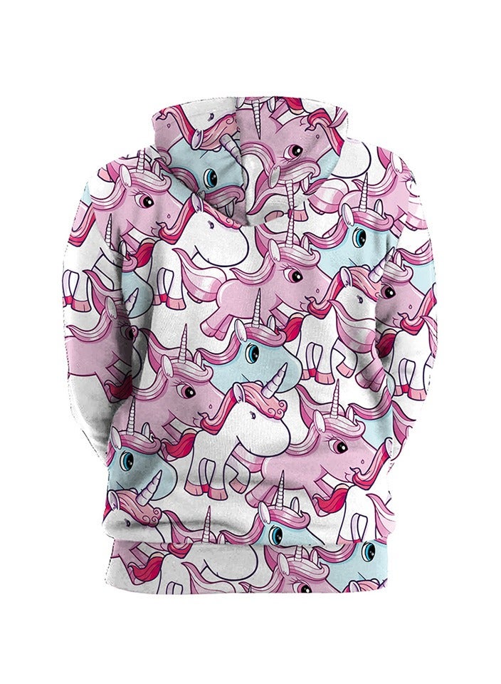 Loquat Digital Printed Loose Hooded Sweater  - Image 2