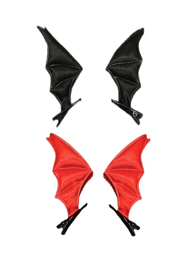 BBTDIN Halloween Bat Wing Clip Halloween Devil Wing Hair Clips Halloween Black Bat Wing Pin BHWH14 (Set-A) - Image 5