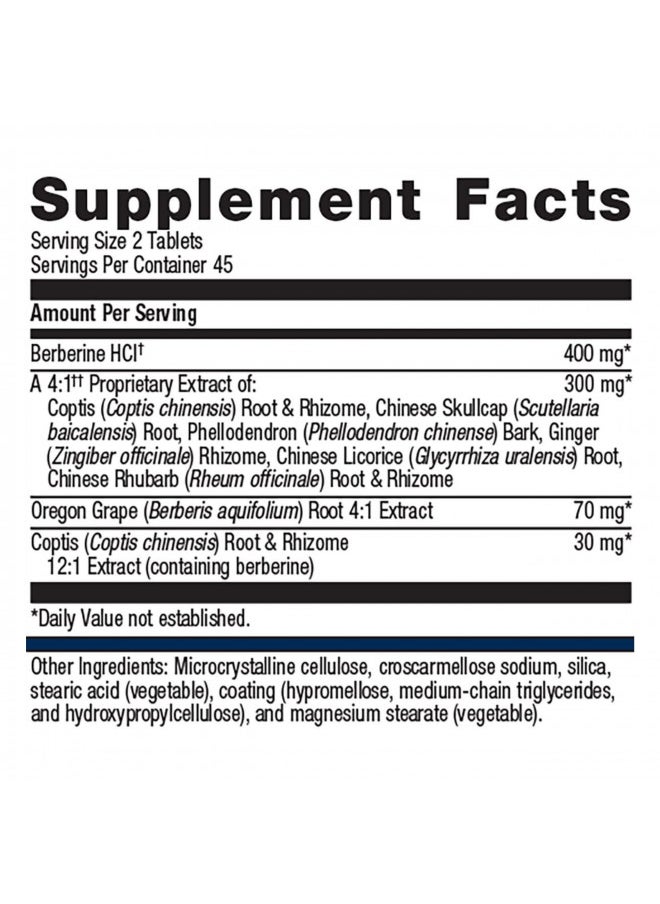 Metagenics - Metagenics CandiBactin-BR - Concentrated Berberine for Intestinal Support* - with Berberine, Oregon Grape & Coptis Root Extract - Gut Health Supplements* - Gluten-Free - Vegetarian - 90 Tablets - Image 1