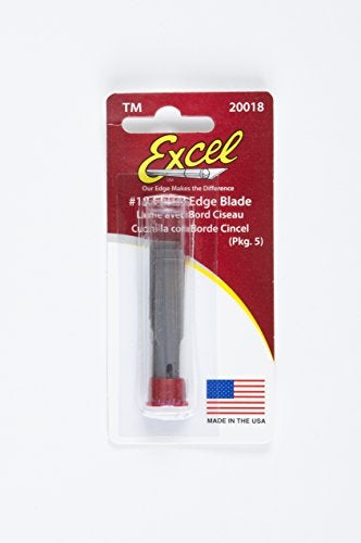 Excel Blades #18 Wood Chisel Blade, 1/2 Inch, American Made Replacement Hobby Blades, 5 Pack - Image 2