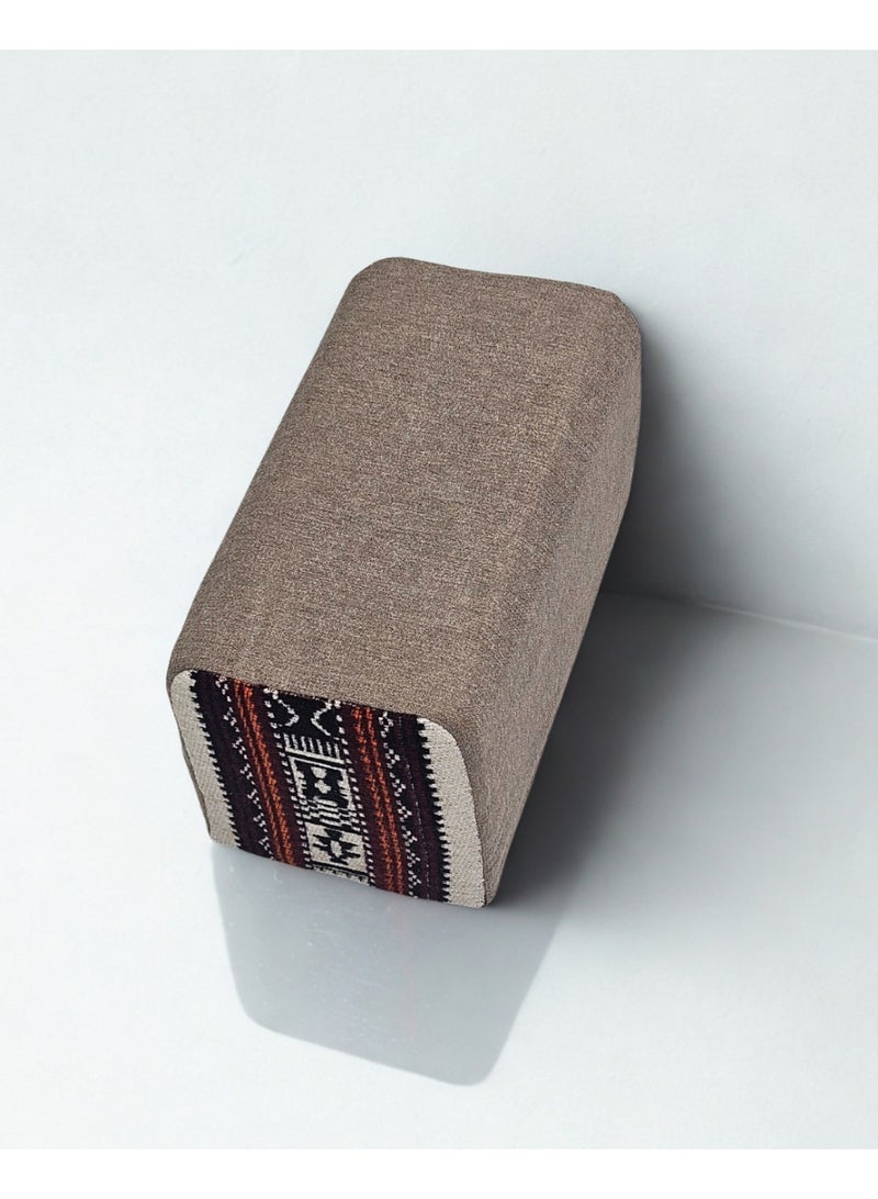 سمارت هوم جلسة أرضية تراثية عربية لأربعة أشخاص 4 قطع  بمقاس (طول 70 سم × عرض 200 سم × ارتفاع 60 سم) – مفروشات مجالس عربية مريحة مع مسند وظهر مزخرف – جلسة أرضية للمنزل، الضيوف، المخيمات والرحلات - مجلس يكفي 4 اشخاص - Image 5