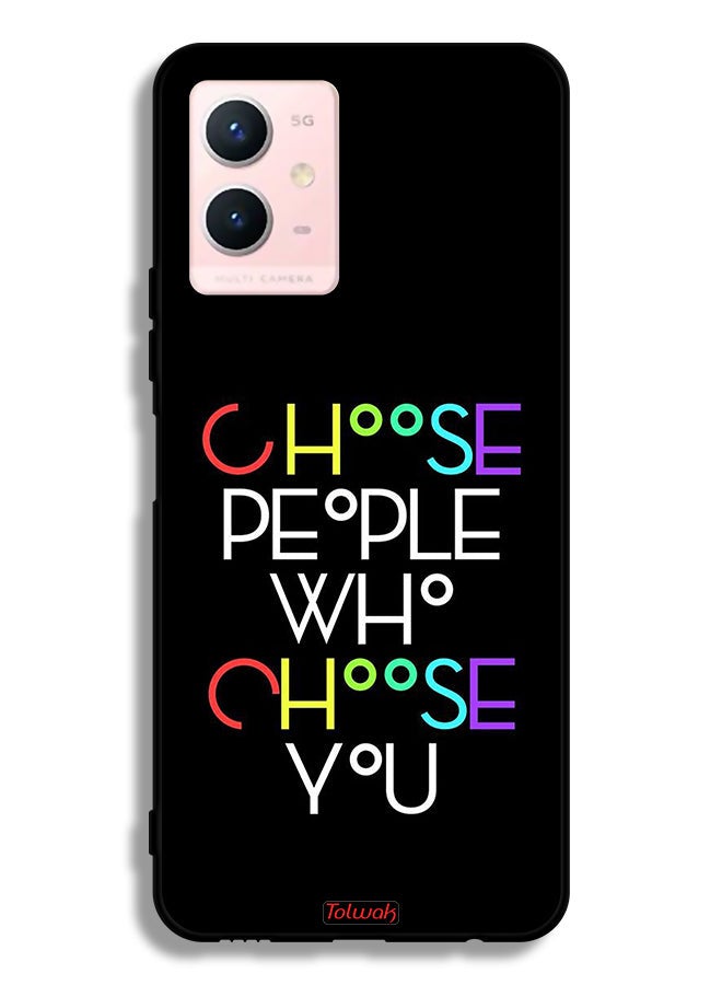 Tolwak Vivo Y33s 5G Protective Case Cover Choose People Who Choose You - Image 2