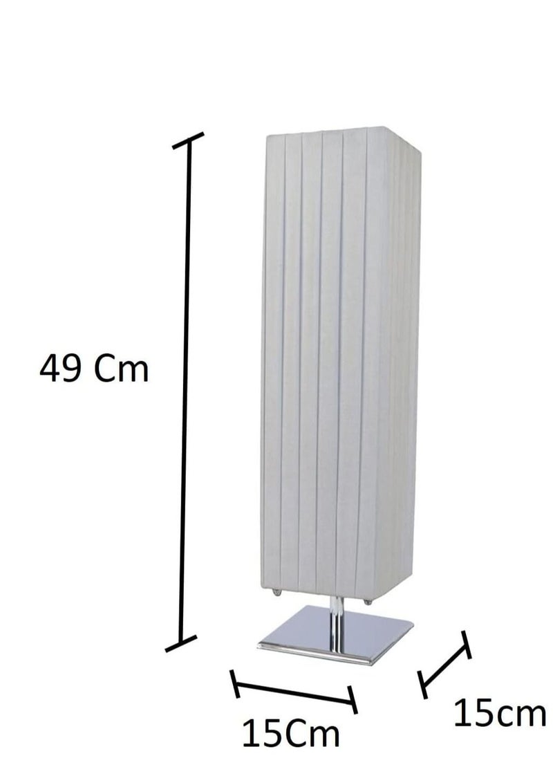 Generic - Table Lamp Simple Designs E27 40 Watt Fabric Strip Reading Bedside Lamps Ideal for Bedroom Office - Image 1
