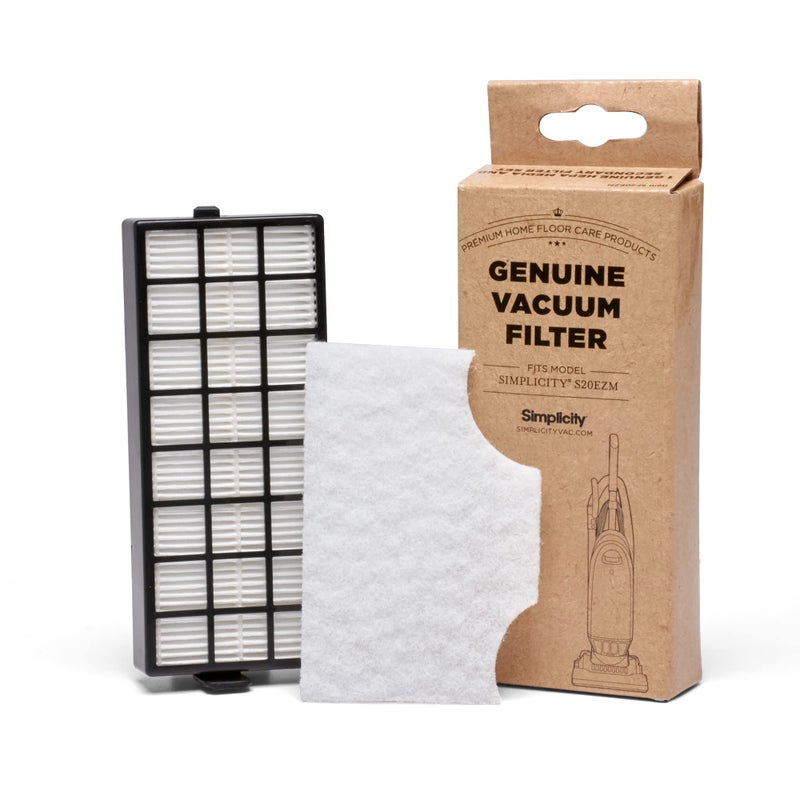 Simplicity Vacuums Genuine SF20EZM Filter Set with HEPA Media for Allergy Upright Vacuum Cleaner S20EZM Replacement Filter Only
