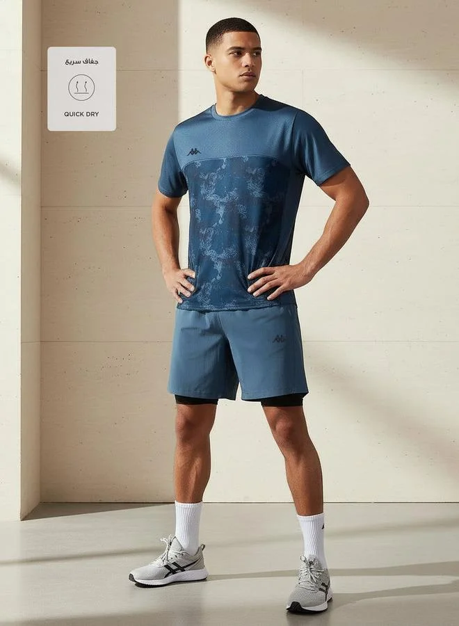 Kappa Kappa Men Logo Print Dual Shorts