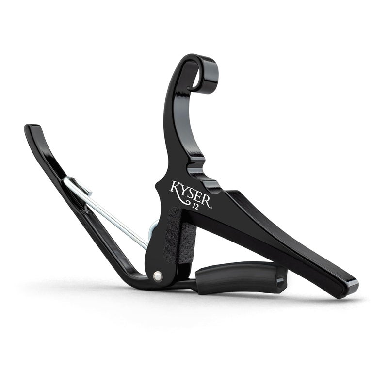 Kyser Musical Products Quick-Change Guitar Capo, KG12BA, Black - For Twelve String Guitars, Made in USA, Quality, Strong, Lightweight, Quick & Easy Key Changes, Innovative, Perfect Fit for 12 Strings - Image 1