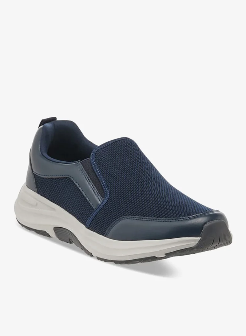 LBL by Shoexpress Men Panelled Slip-On Loafers with Pull Tabs