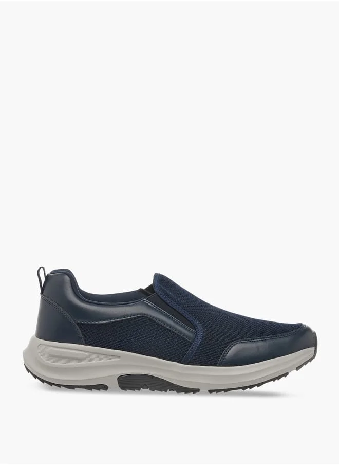 ال بي ال من شو اكسبرس Men Panelled Slip-On Loafers with Pull Tabs
