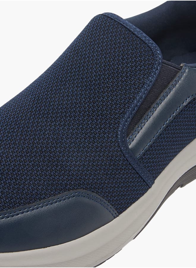 LBL by Shoexpress Men Panelled Slip-On Loafers with Pull Tabs  - Image 4