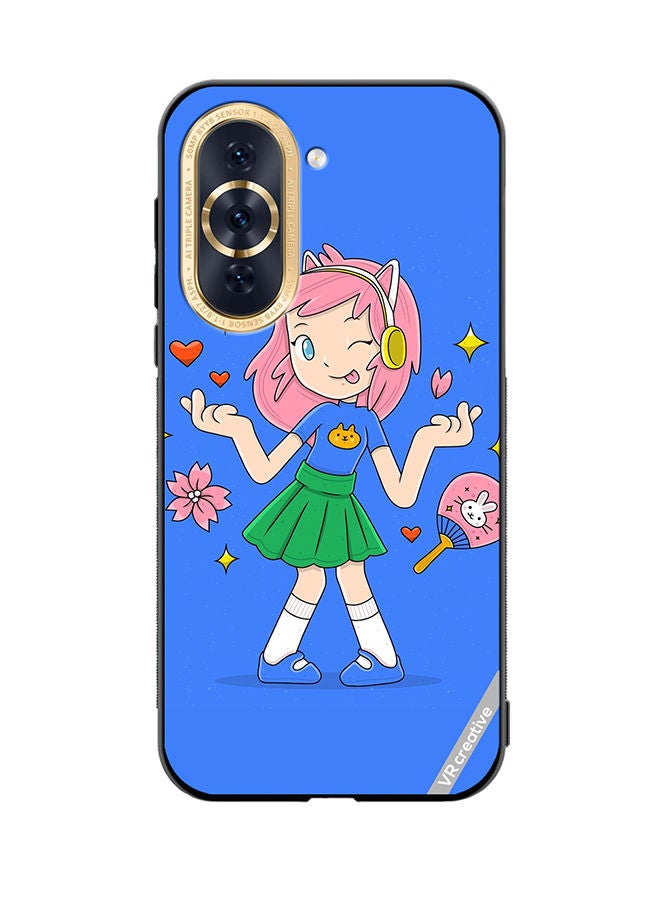 VR CREATIVE Protective Case Cover For Huawei Nova 10 Hand Drawn Otaku Vector Design Multicolour - Image 1