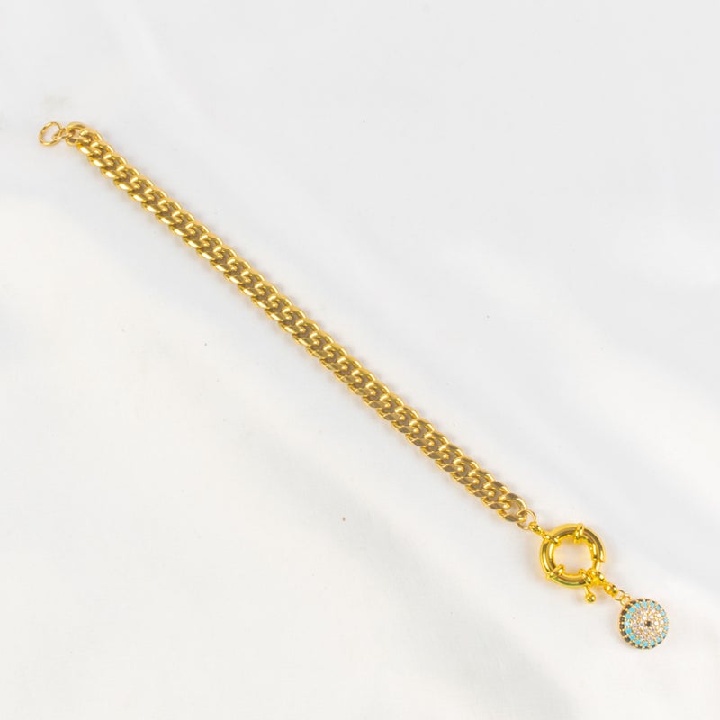 أنسيال أستانليس ستيل ذهبي مرصع بفصوص الزيركون - Image 1