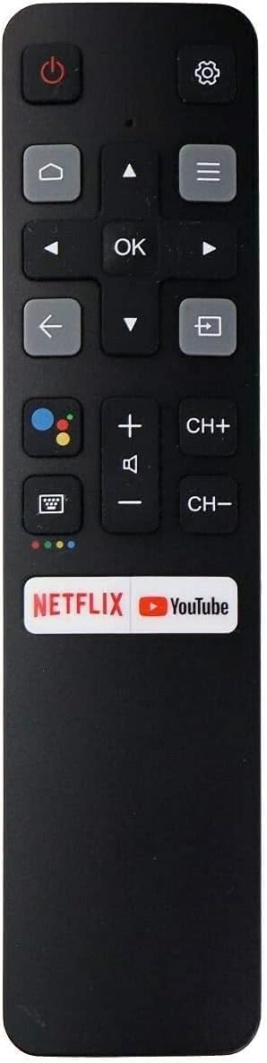 ZdalaMit Original Remote Control Compatible with TCL Smart TV RC802V Model with Google Assistant, Netflix & Voice Command Compatible for 50P8 65P8 50T8 55T8 65T8 55C8 55P8S & More By Tu-DOX - Image 1