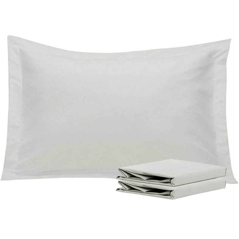 إن تي باي Ntbay Queen Pillow Shams - 2 Pack Microfiber 20x30 Coverings - Super Super and Dozy Growner Resistant 20x30 Indcses Oxford Plowcases Lay  - Image 1