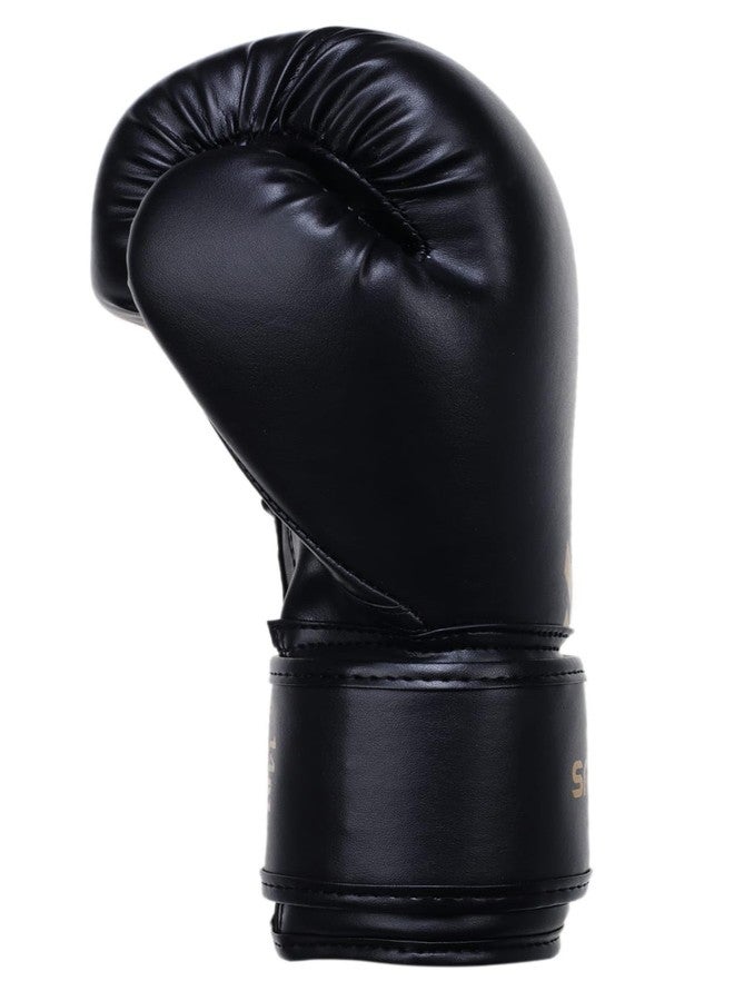 Snaga Complete Boxing Kit - Premium Vegan Leather Boxing Gloves with Hand Wraps & Skipping Rope | Shock-Absorbing, Durable & Comfortable | for Boxing, Kickboxing, and Training (Black, 8oz) - Image 3