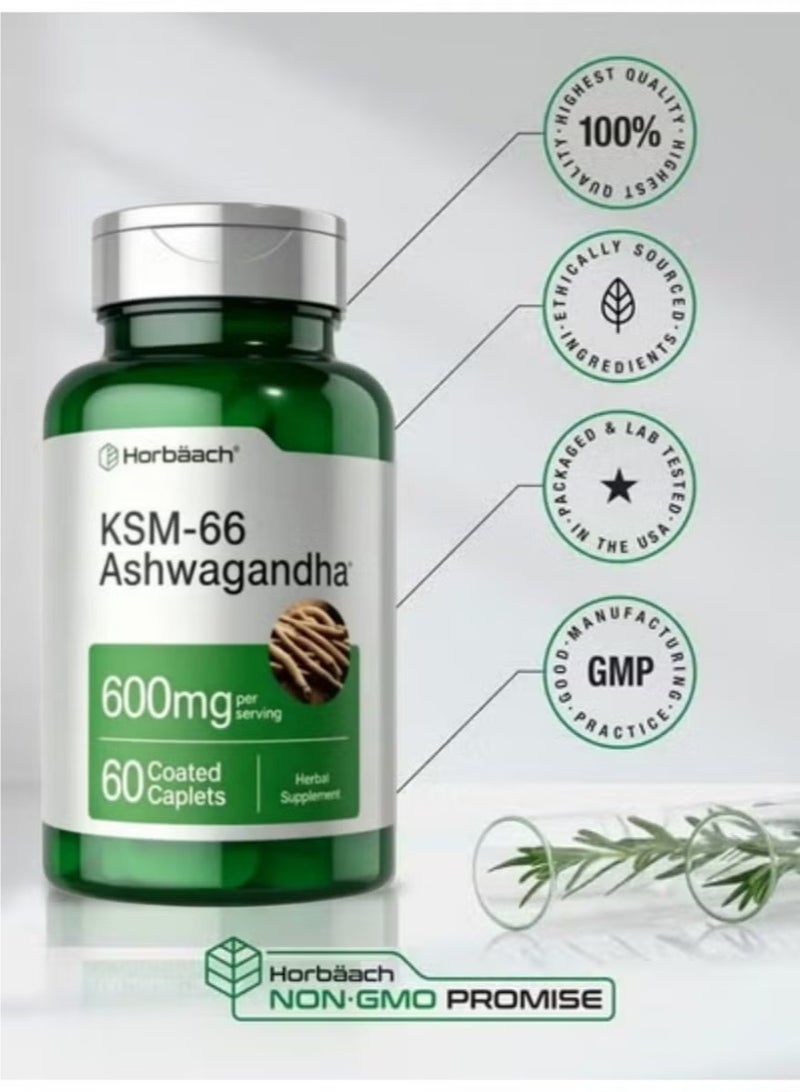 Horbaach Horbäach Ashwagandha Supplement 2PCS | Max Strength Ashwagandha Capsules | 120 Capsules Each | Stress Relief, Energy & Mood Support | Non-GMO, Gluten Free Herbal Supplement - Image 5
