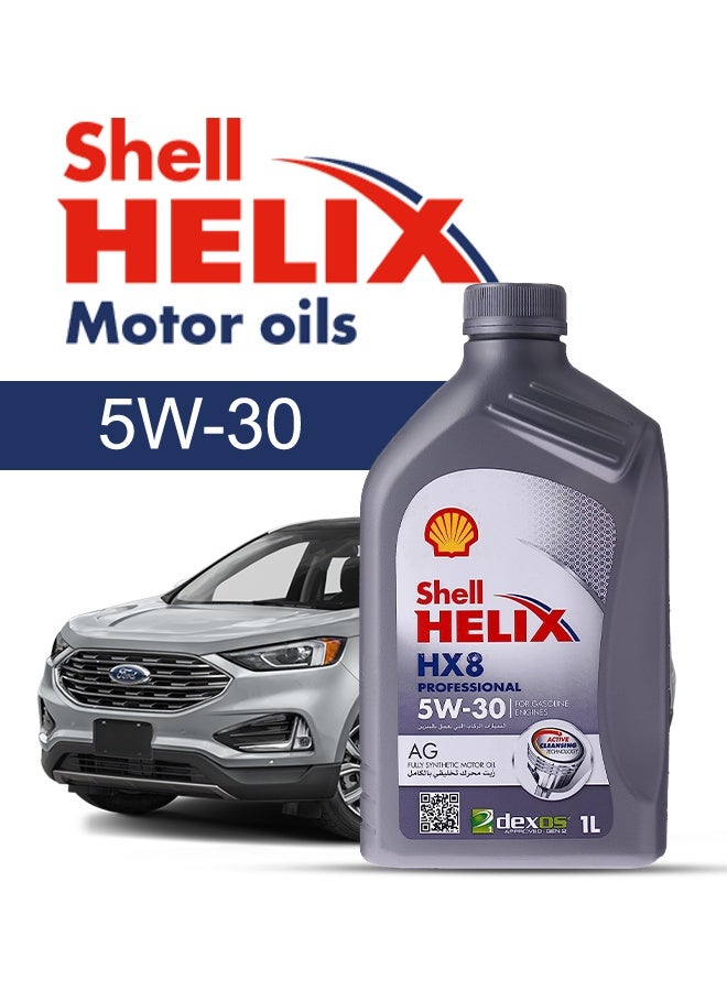 Engine Oil – For FORD Edge  2025 - 2011, 6 Liter, 5w30 Shell - With Engine Oil Filter, Mobile Car Oil Change Service