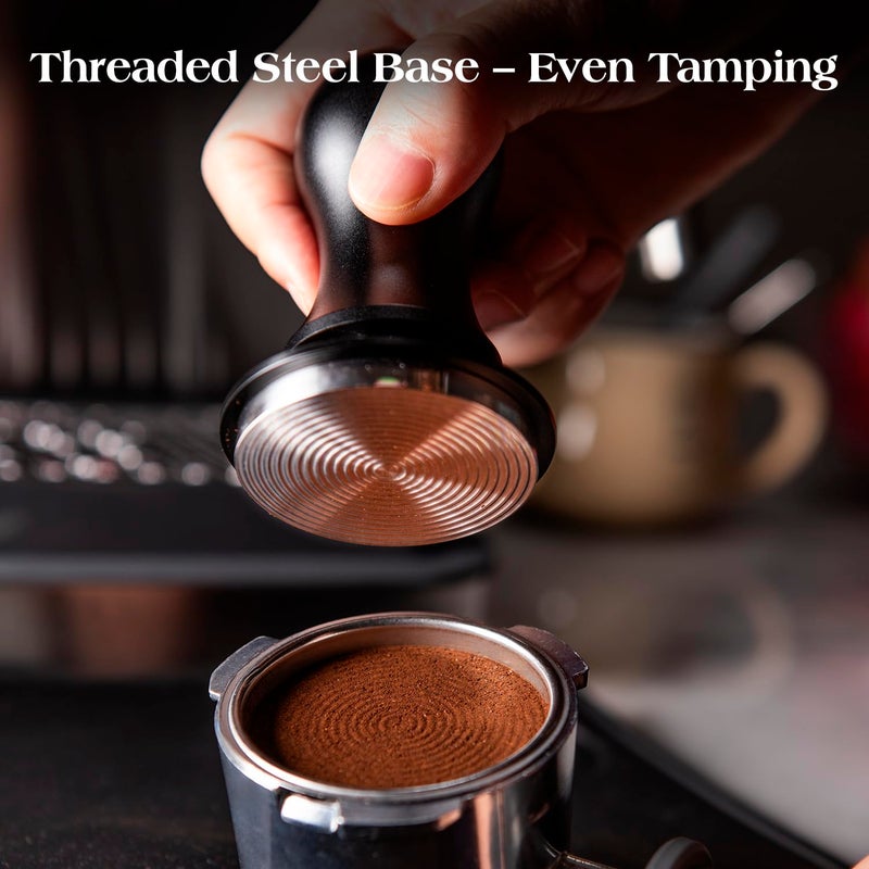 troletoi 7 PCS 58mm Espresso Accessories Kit: Espresso Tamper, Coffee Distributor, Puck Screen, Dosing Funnel and WDT Tool Espresso Machine Accessories, Professional Espresso Tools - Image 3