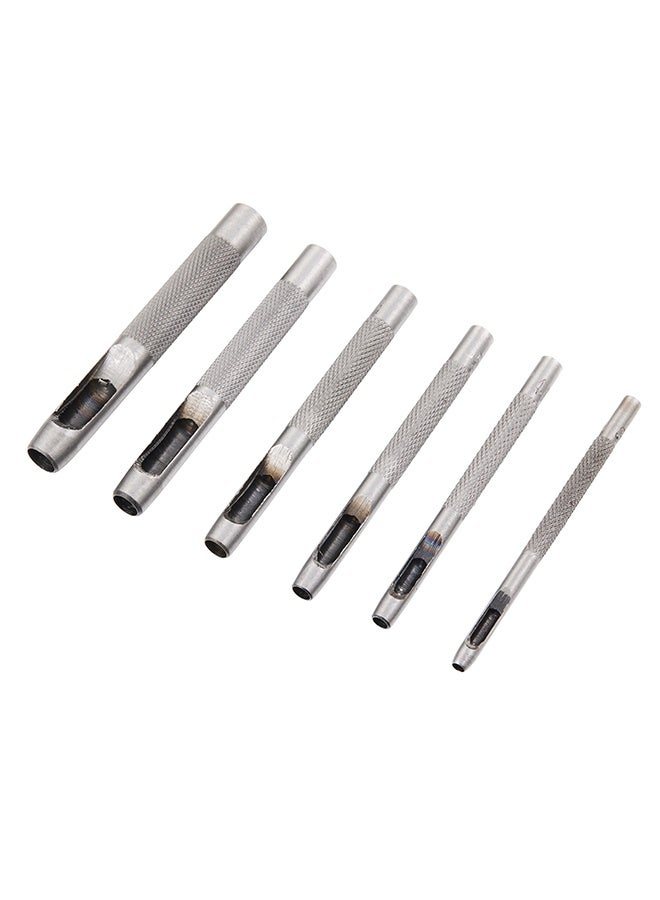 LAWAZIM Pro7 Precision Hollow Punch Set -6 Piece- Versatile Circular Hole Punch Tools with 3mm-8mm Sizes for Leather, Fabric, Rubber, and Plastic - Ideal for DIY Crafting Gasket Making and Professional Use - Image 1
