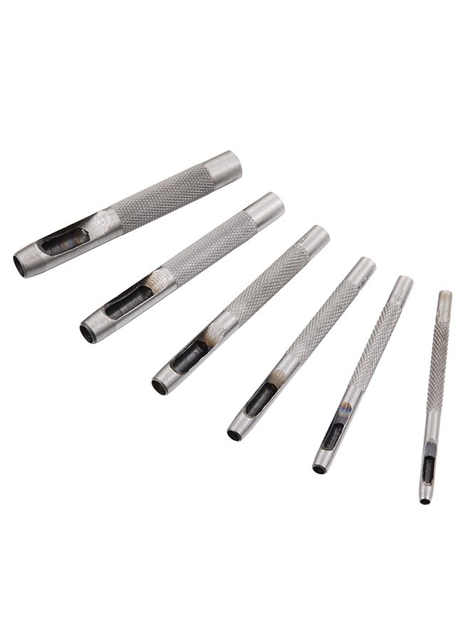 LAWAZIM Pro7 Precision Hollow Punch Set -6 Piece- Versatile Circular Hole Punch Tools with 3mm-8mm Sizes for Leather, Fabric, Rubber, and Plastic - Ideal for DIY Crafting Gasket Making and Professional Use - Image 2
