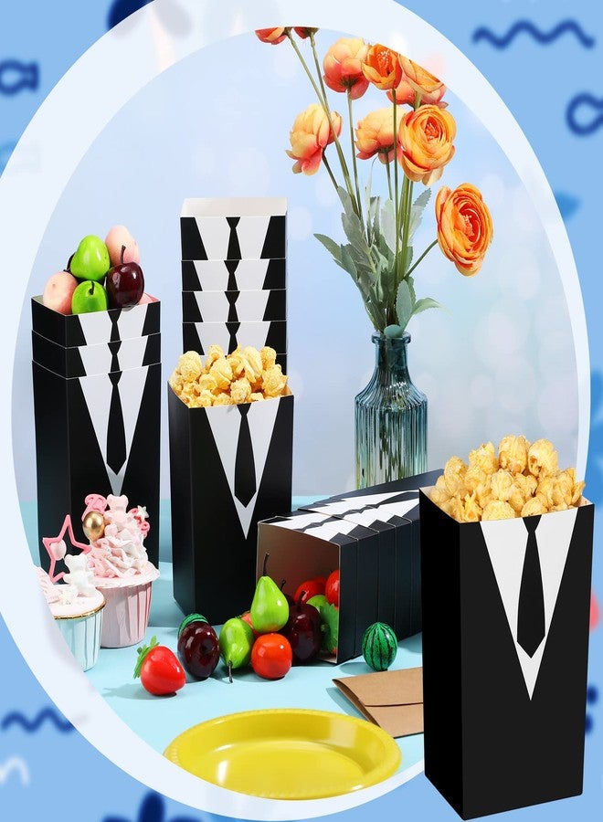 ايرينير أكياس فشار إيريناري للأطفال، 24 قطعة، بنقشة قميص وربطة عنق سوداء، مثالية لتزيين حفلات أعياد ميلاد الأطفال. - Image 4