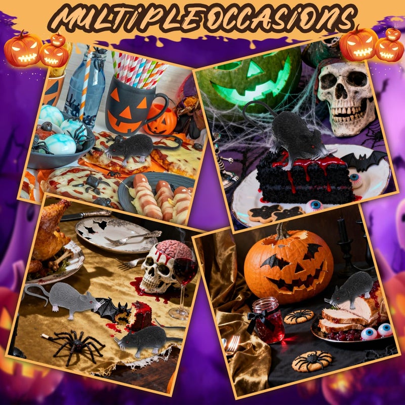 BESTOYARD 2 Pcs Realistic Fake rat Prank Toys, Mini Simulated Mouse Model, Lifelike Creepy Mouse Figures for Party Tricks, and Fun Interactions - Image 5