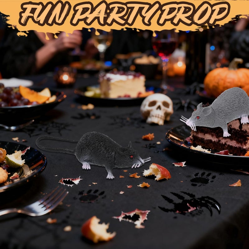 BESTOYARD 2 Pcs Realistic Fake rat Prank Toys, Mini Simulated Mouse Model, Lifelike Creepy Mouse Figures for Party Tricks, and Fun Interactions - Image 3