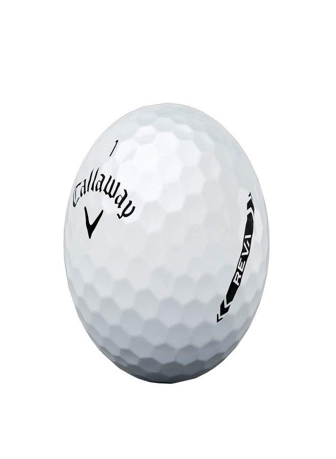 Callaway 2021 REVA Golf Balls (One Dozen) Pearl White - Image 1