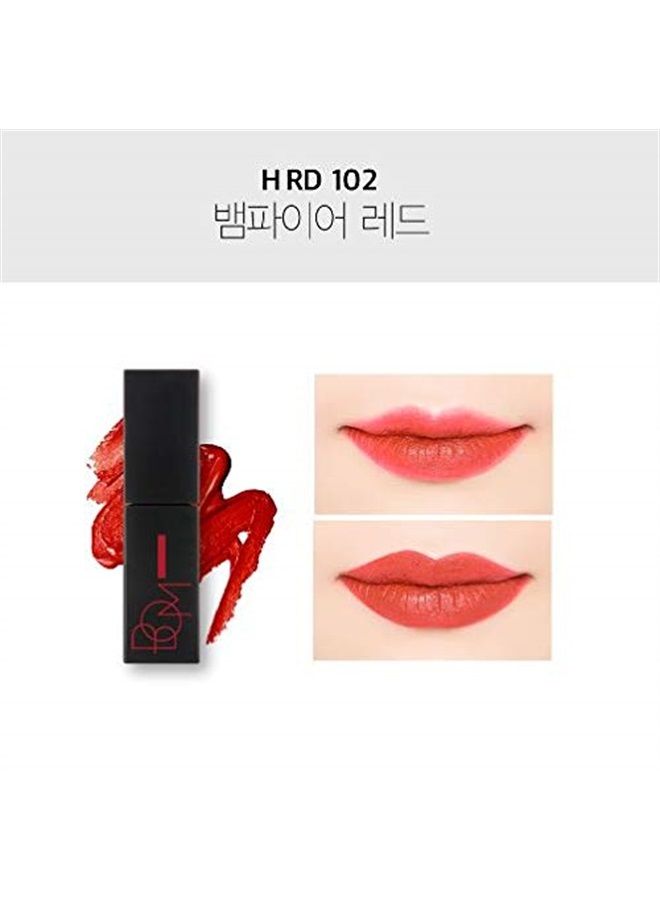 BOM MATT HOLIC TINT Long Lasting Lip Tint 8.5g - 5 Colors H RD102 VAMPIRE RED - Image 3
