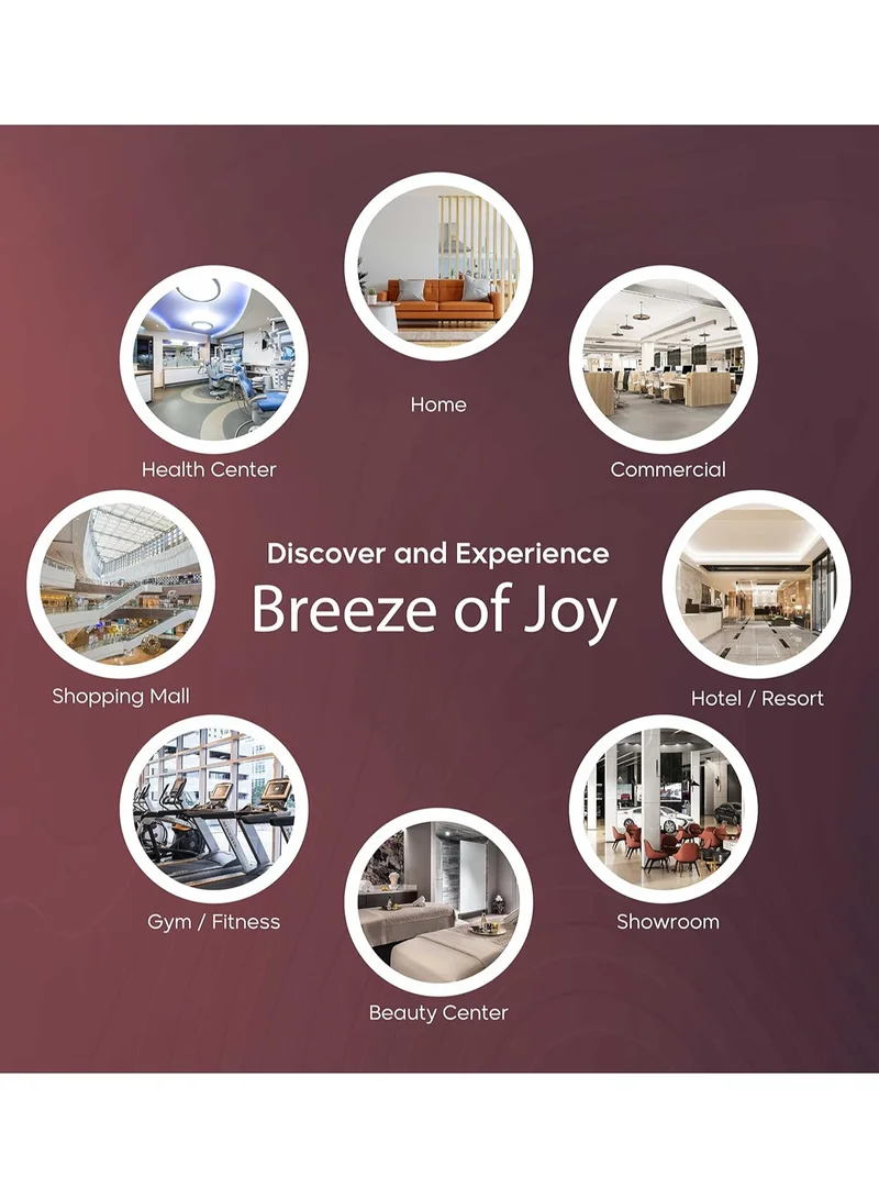 Dr Scent Dr Scent Breeze of Joy Automatic Wall Mount Dispenser for Air Fresheners LCD Display, Auto Aerosol Sprays for Indoors (White)