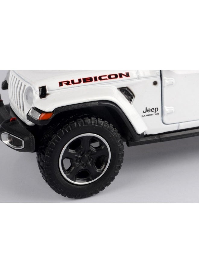 موتورماكس شاحنة بيك أب Gladiator Rubicon (مغلقة السقف) موديل 2021 بيضاء اللون، سيارة مصبوبة بمقياس 1/24-1/27 من Motormax 79368  - Image 5