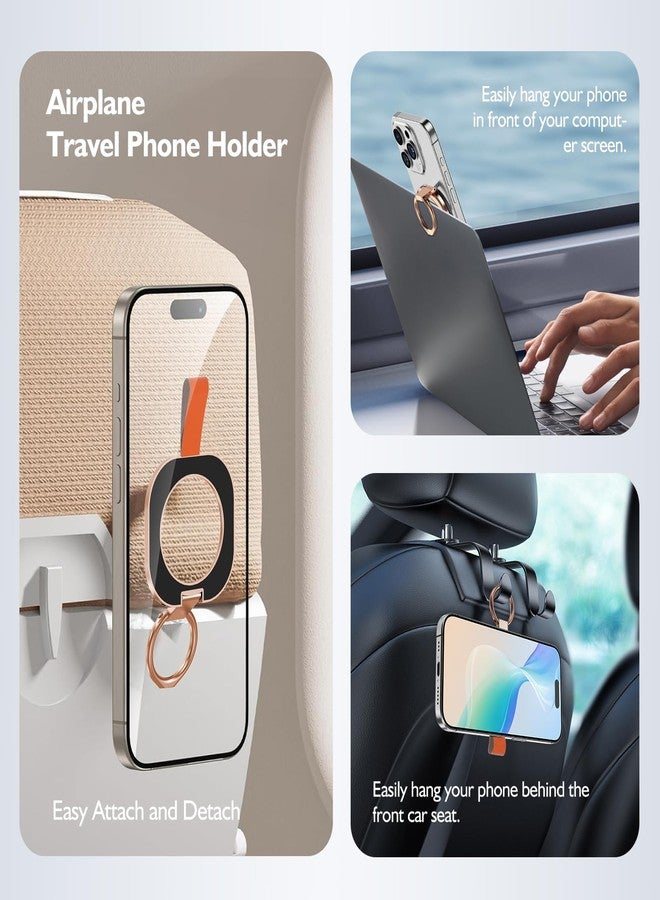 OPSO Dual-Sided Magnetic Phone Grip Holder for MagSafe Phone Grip Stand, Magnetic Finger Ring Holder Fidget Toy Design, Phone Stand for iPhone 16/15/14/13/12 Series (Rose Gold) - Image 5