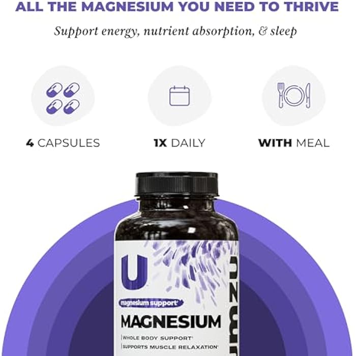 UMZU Daily Magnesium, 30 Day Supply – Advanced Bioavailable Magnesium Complex with 3 Highly Absorbable Forms – Naturally Supports Energy, Metabolism, Muscle Relaxation, Calmness & Overall Wellness - Image 5