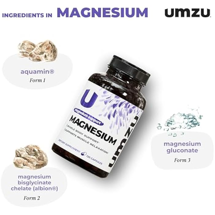 UMZU Daily Magnesium, 30 Day Supply – Advanced Bioavailable Magnesium Complex with 3 Highly Absorbable Forms – Naturally Supports Energy, Metabolism, Muscle Relaxation, Calmness & Overall Wellness - Image 3