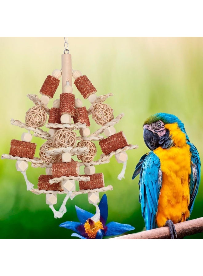 Bird Toys, Natural Corn Stick Parrot Toys Hanging in Bird Cages，for Small and Medium-Sized Macaws,African Grey,Cockatoos,Cockatiel,Sun Conure， Parrots - Image 5